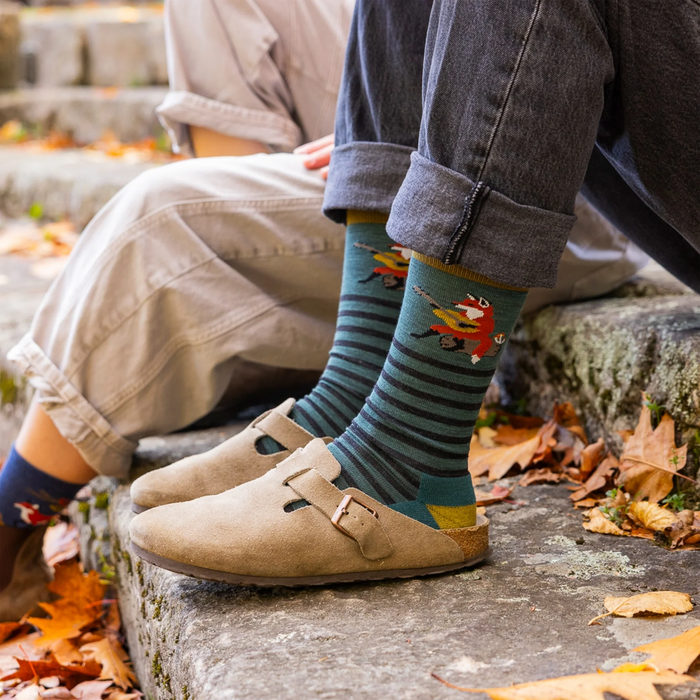 Darn Tough Wild Life Lightweight Crew (Men) - Fox Teal Accessories - Socks - Lifestyle - The Heel Shoe Fitters