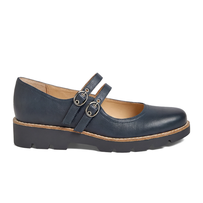 Django & Juliette Dabbie Mary Jane (Women) - Navy/Navy Sole Dress-Casual - Slip On - The Heel Shoe Fitters