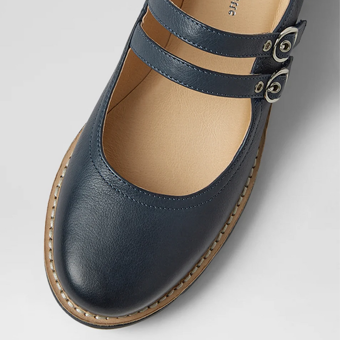 Django & Juliette Dabbie Mary Jane (Women) - Navy/Navy Sole Dress-Casual - Slip On - The Heel Shoe Fitters