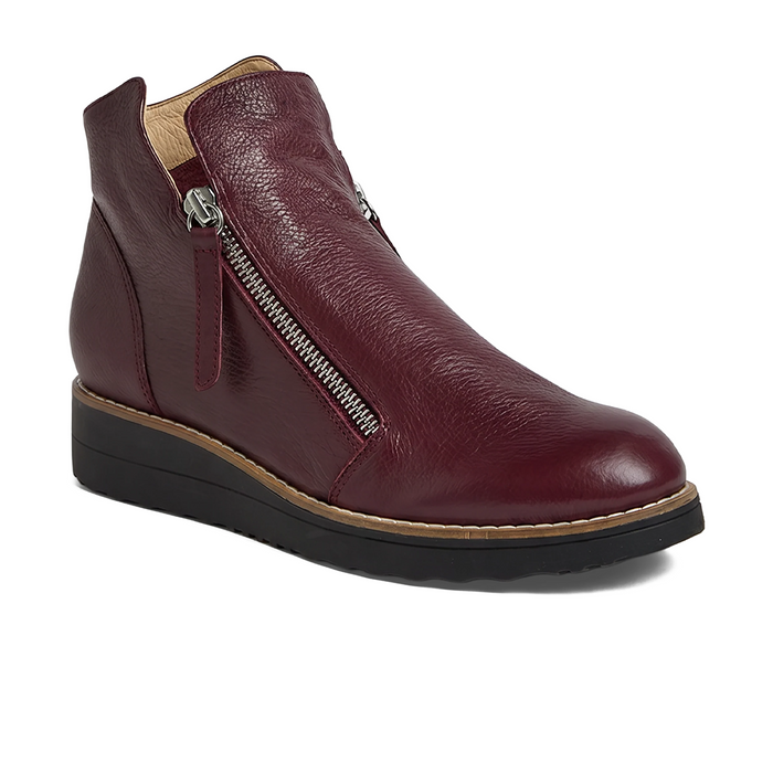 Django & Juliette Ohmy Mid Sneaker (Women) - Burgundy/Black Sole Athletic - Casual - Slip On - The Heel Shoe Fitters