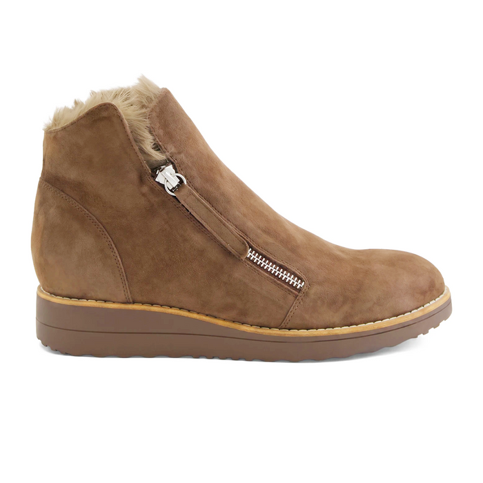 Django & Juliette Opal Mid Sneaker (Women) - Light Chocolate/Donkey Sole Athletic - Casual - Slip On - The Heel Shoe Fitters