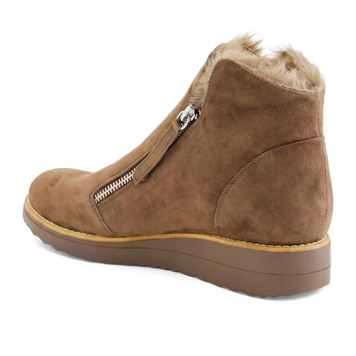 Django & Juliette Opal Mid Sneaker (Women) - Light Chocolate/Donkey Sole Athletic - Casual - Slip On - The Heel Shoe Fitters