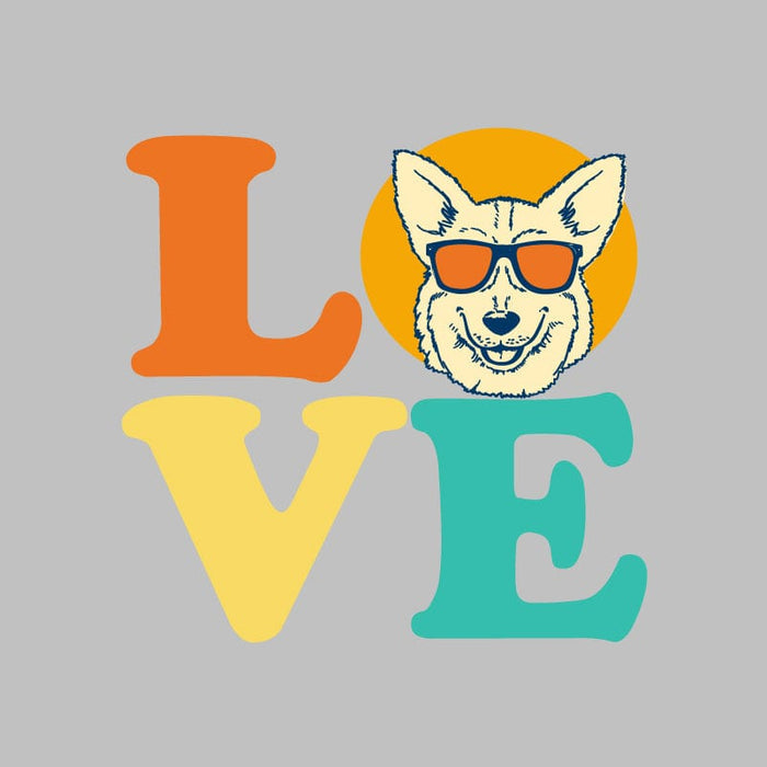 Dog Love (Corgi) - Ladies T-Shirt V-Neck