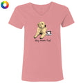Dog Mom Fuel - Ladies T-Shirt V-Neck