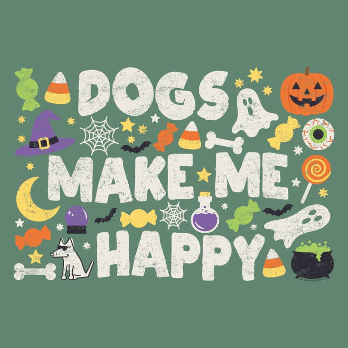 Dogs Make Me Happy Halloween - Classic Tee