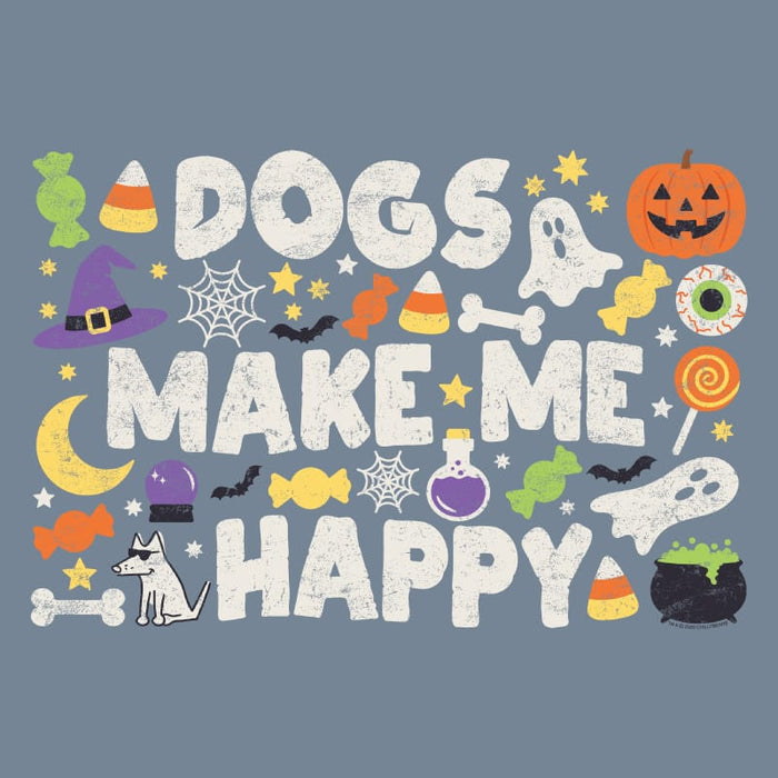 Dogs Make Me Happy Halloween - Classic Tee