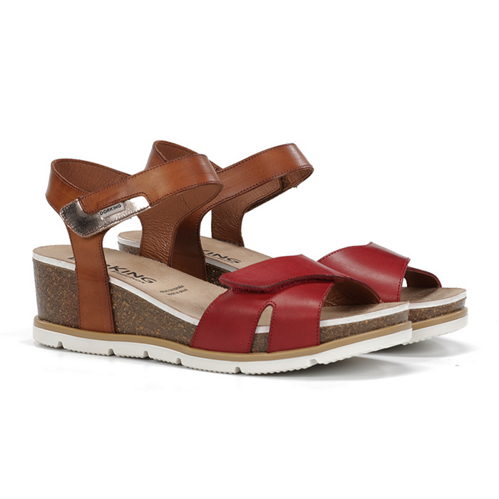 Dorking Gold D9512 Wedge Sandal (Women) Sandal - Heel/Wedge - The Heel Shoe Fitters