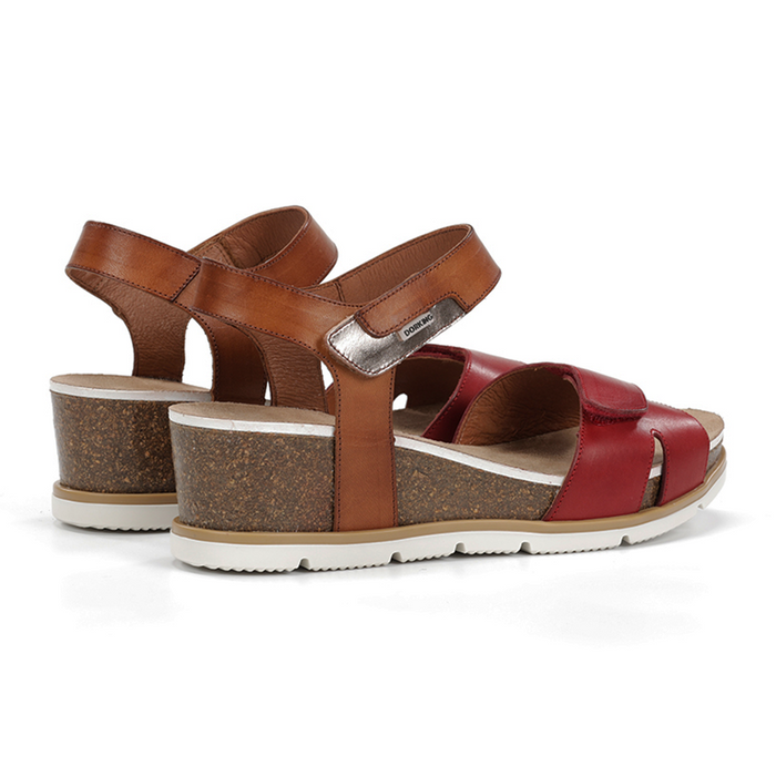 Dorking Gold D9512 Wedge Sandal (Women) Sandal - Heel/Wedge - The Heel Shoe Fitters