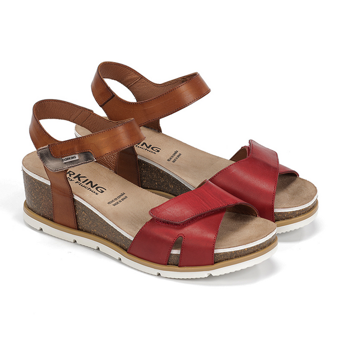 Dorking Gold D9512 Wedge Sandal (Women) Sandal - Heel/Wedge - The Heel Shoe Fitters