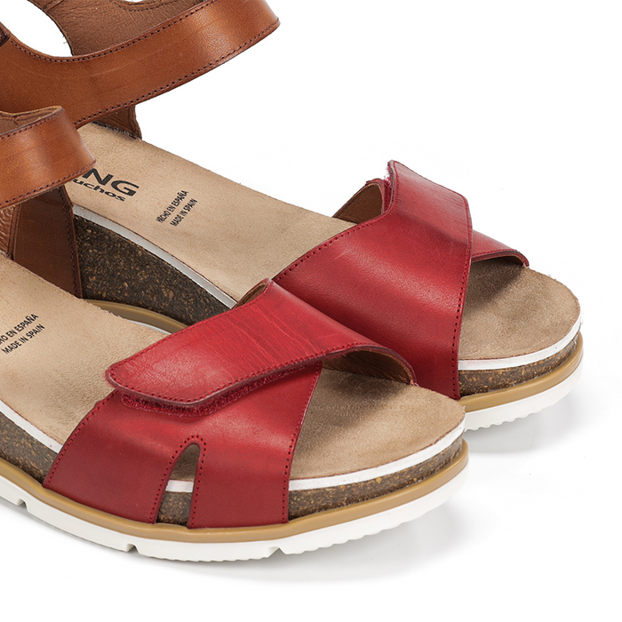 Dorking Gold D9512 Wedge Sandal (Women) Sandal - Heel/Wedge - The Heel Shoe Fitters