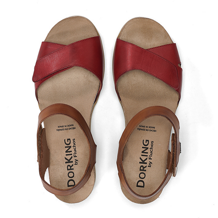 Dorking Gold D9512 Wedge Sandal (Women) Sandal - Heel/Wedge - The Heel Shoe Fitters