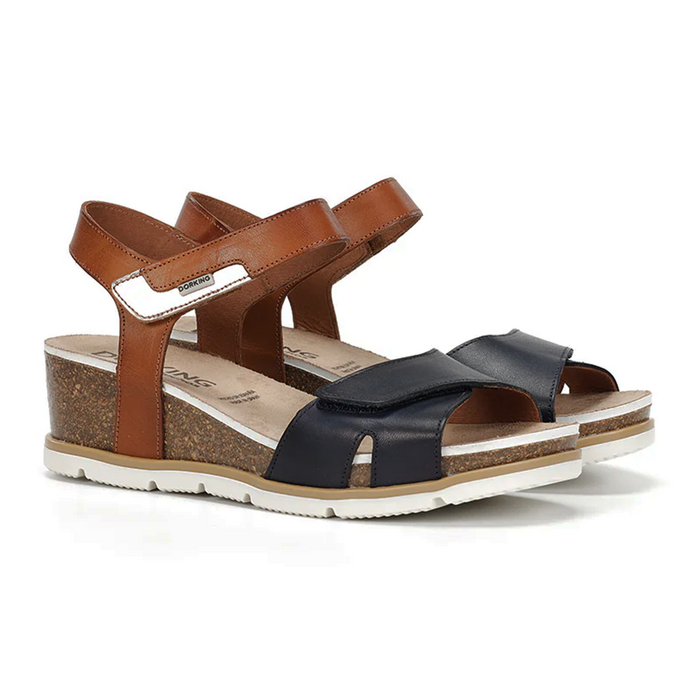 Dorking Gold D9512 Wedge Sandal (Women) Sandal - Heel/Wedge - The Heel Shoe Fitters