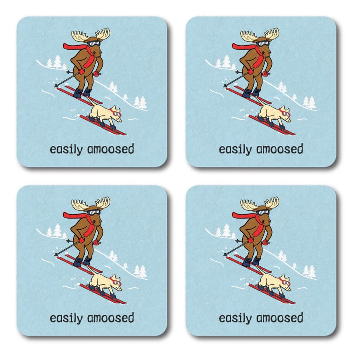 Easily Amoosed - Stone Coaster