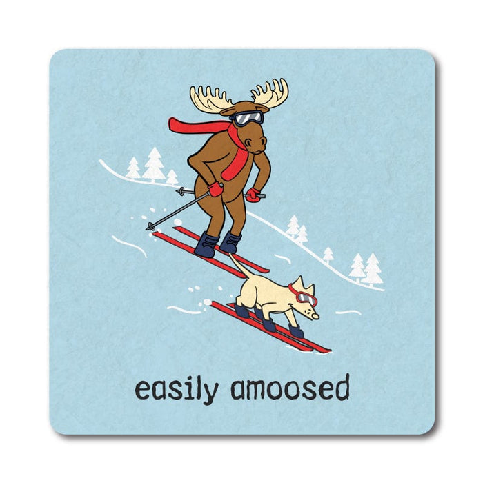 Easily Amoosed - Stone Coaster