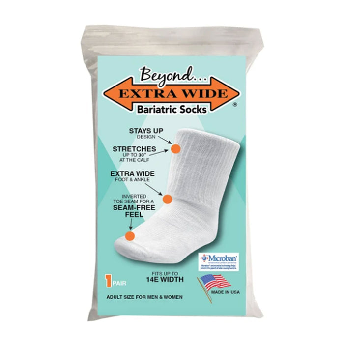 Extrawide Beyond Extra Wide Bariatric Sock (Unisex) Accessories - Socks - Lifestyle - The Heel Shoe Fitters