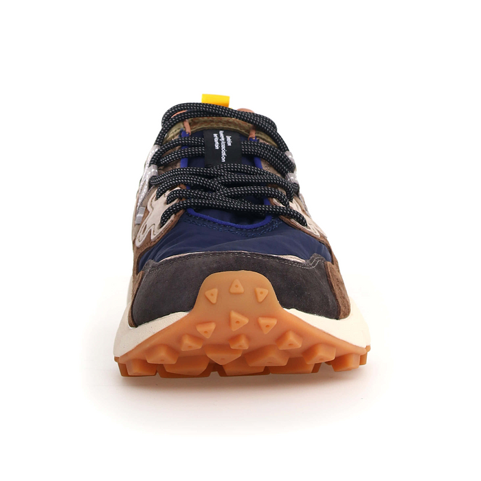 Flower Mountain Yamano 3 Sneaker (Men) - Dark Grey/Brown Athletic - Casual - Lace Up - The Heel Shoe Fitters