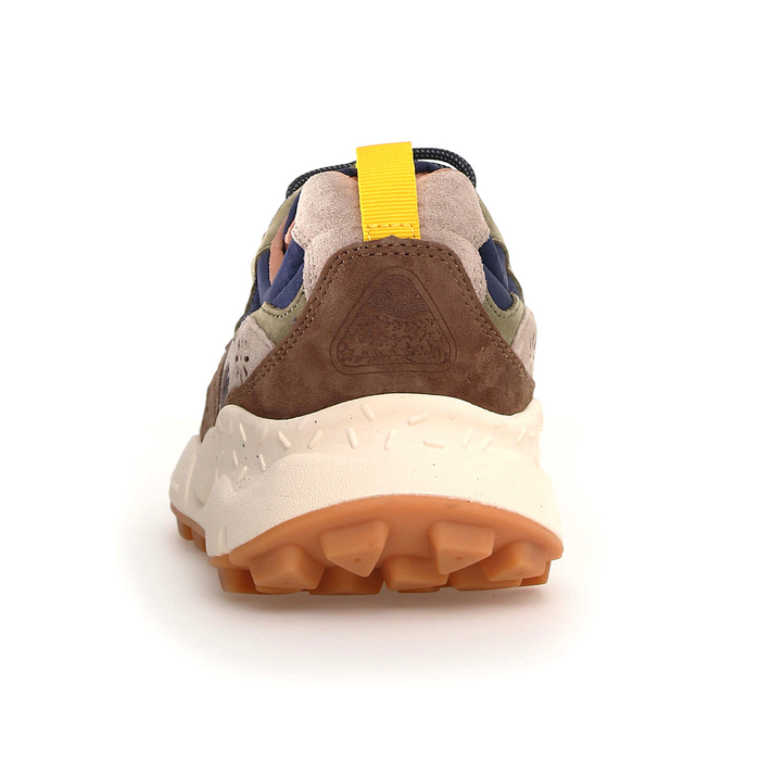 Flower Mountain Yamano 3 Sneaker (Men) - Dark Grey/Brown Athletic - Casual - Lace Up - The Heel Shoe Fitters