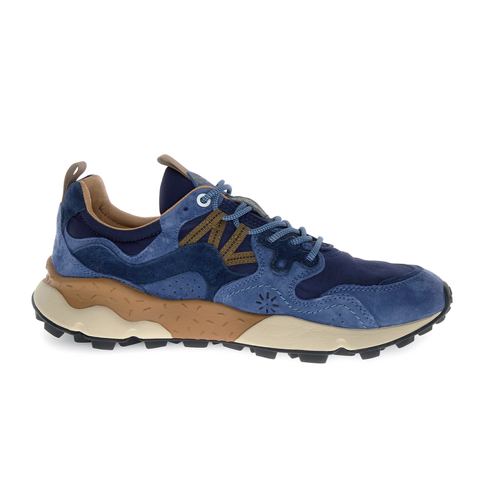 Flower Mountain Yamano 3 Sneaker (Men) - Navy/Blue/Brown Athletic - Casual - Lace Up - The Heel Shoe Fitters
