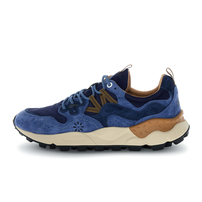 Flower Mountain Yamano 3 Sneaker (Men) - Navy/Blue/Brown Athletic - Casual - Lace Up - The Heel Shoe Fitters