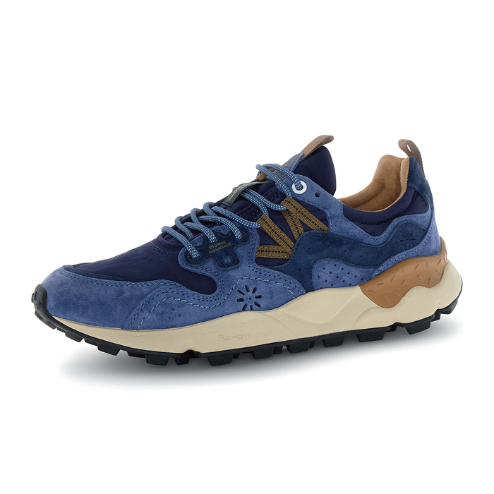 Flower Mountain Yamano 3 Sneaker (Men) - Navy/Blue/Brown Athletic - Casual - Lace Up - The Heel Shoe Fitters