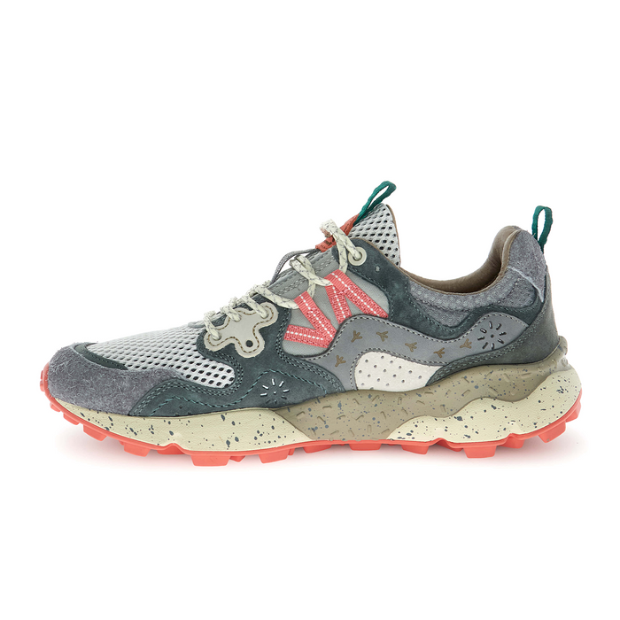 Flower Mountain Yamano 3 Sneaker (Unisex) - Grey/Anthracite/Rose Athletic - Casual - Lace Up - The Heel Shoe Fitters