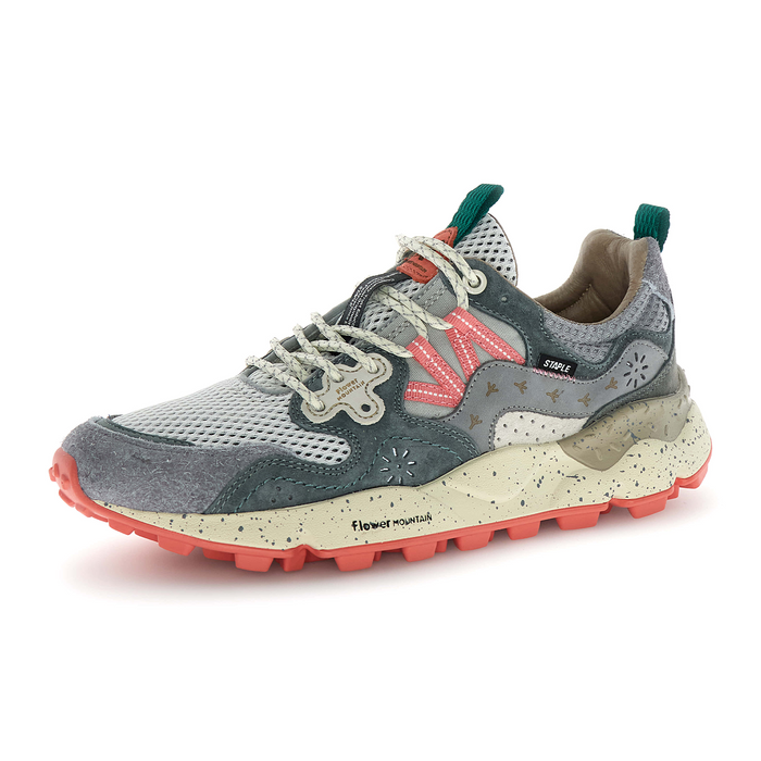 Flower Mountain Yamano 3 Sneaker (Unisex) - Grey/Anthracite/Rose Athletic - Casual - Lace Up - The Heel Shoe Fitters