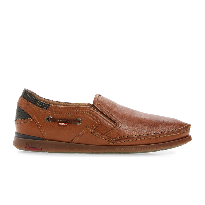 Fluchos Mariner 9883 Slip On (Men) - Cognac Dress-Casual - Slip On - The Heel Shoe Fitters