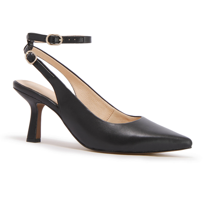 FRANKIE4 Gigi Slingback Heel (Women) - Black Dress-Casual - Heels - The Heel Shoe Fitters