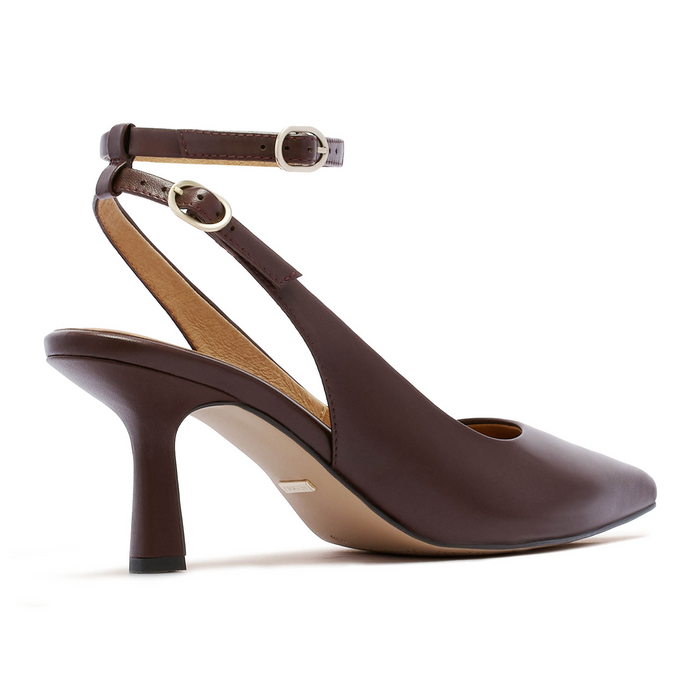FRANKIE4 Gigi Slingback Heel (Women) - Chestnut Dress-Casual - Heels - The Heel Shoe Fitters
