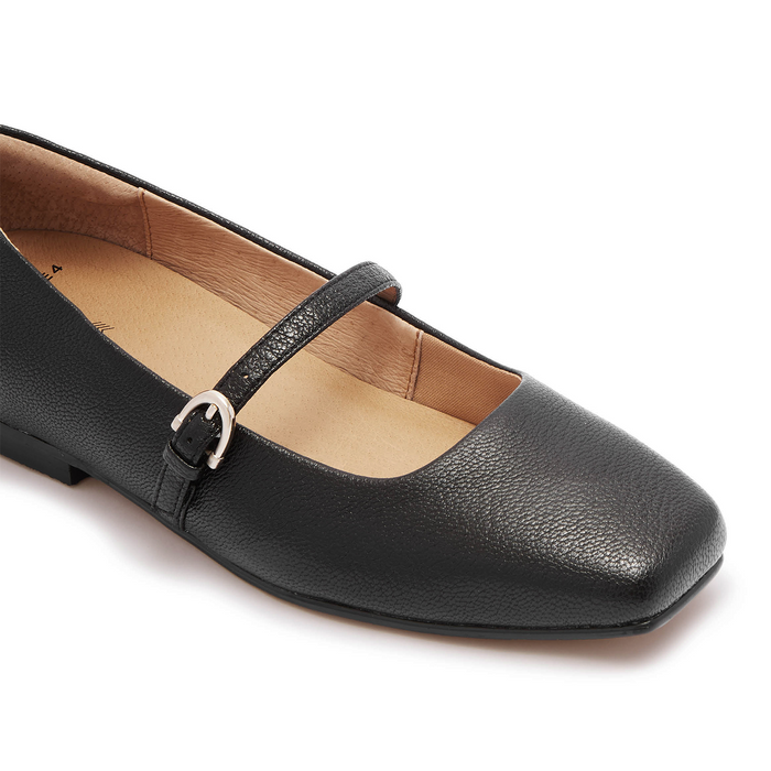 FRANKIE4 Hepburn Mary Jane (Women) - Black Dress-Casual - Flat - The Heel Shoe Fitters
