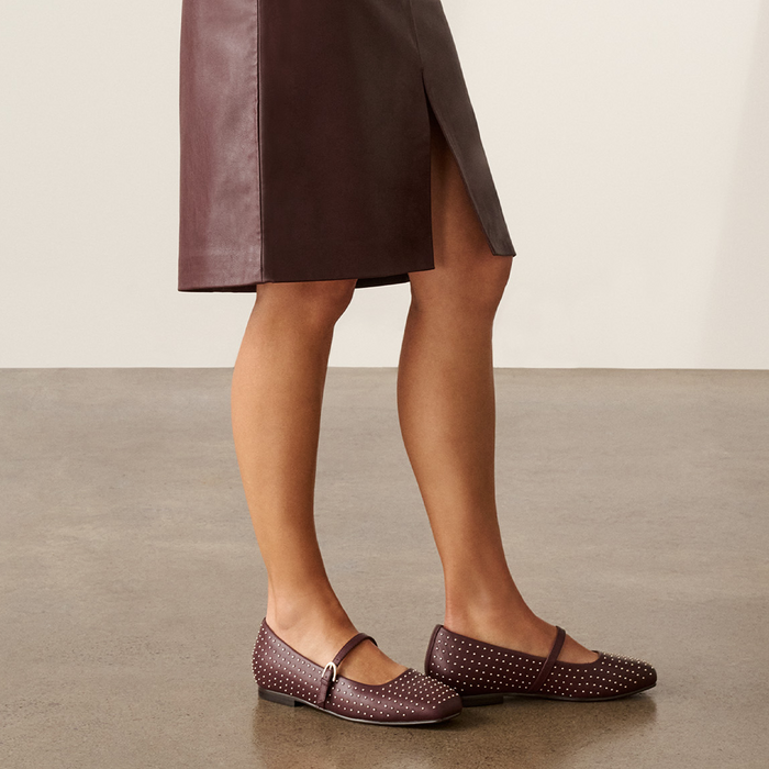 FRANKIE4 Hepburn Mary Jane (Women) - Cherry Stud Dress-Casual - Flat - The Heel Shoe Fitters