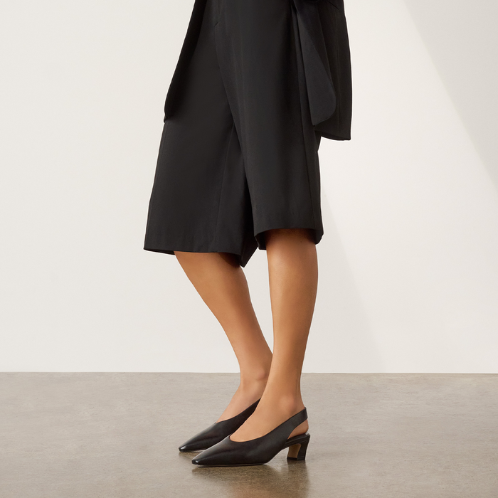 FRANKIE4 Noa Slingback Heel (Women) - Black Dress-Casual - Heels - The Heel Shoe Fitters