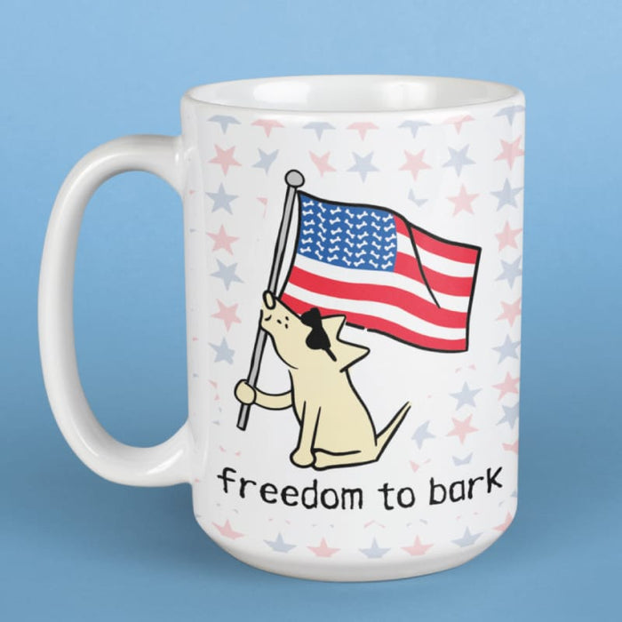 Freedom to Bark - Large Coffee Mug
