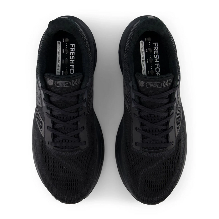 New Balance Fresh Foam X 1080 v14 Running Shoe (Men) - Black/Black Metallic/Phantom Athletic - Running - Cushion - The Heel Shoe Fitters