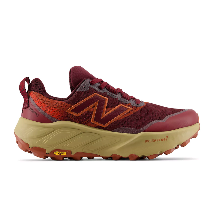 New Balance Fresh Foam X Hierro v9 (Women) - Mulled Wine/Neo Flame Athletic - Running - Trail - The Heel Shoe Fitters