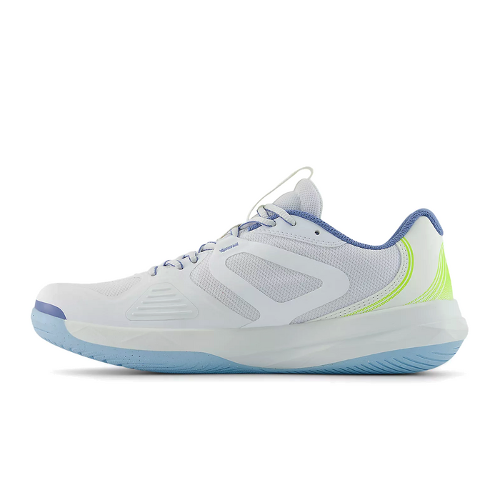 New Balance FuelCell 796 v5 Court Shoe (Men) - White/Alkaline Green/Fairweather Blue Athletic - Sport - The Heel Shoe Fitters