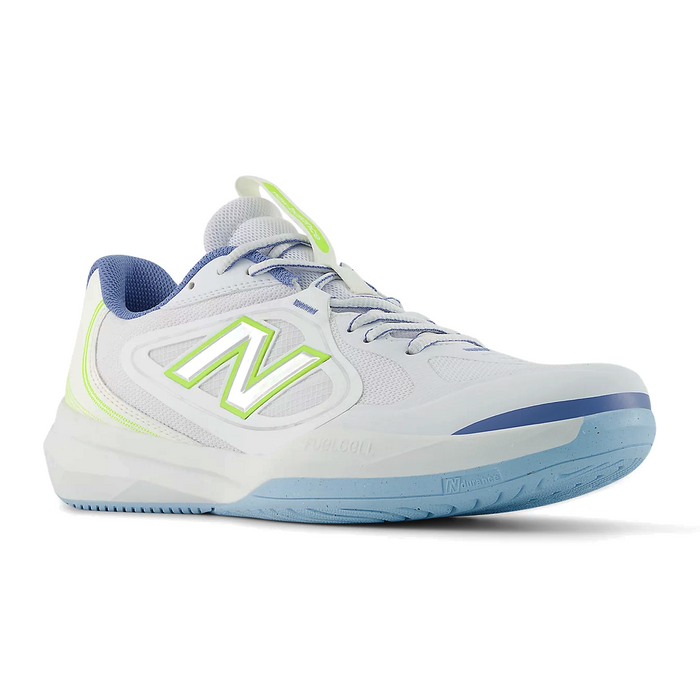 New Balance FuelCell 796 v5 Court Shoe (Men) - White/Alkaline Green/Fairweather Blue Athletic - Sport - The Heel Shoe Fitters