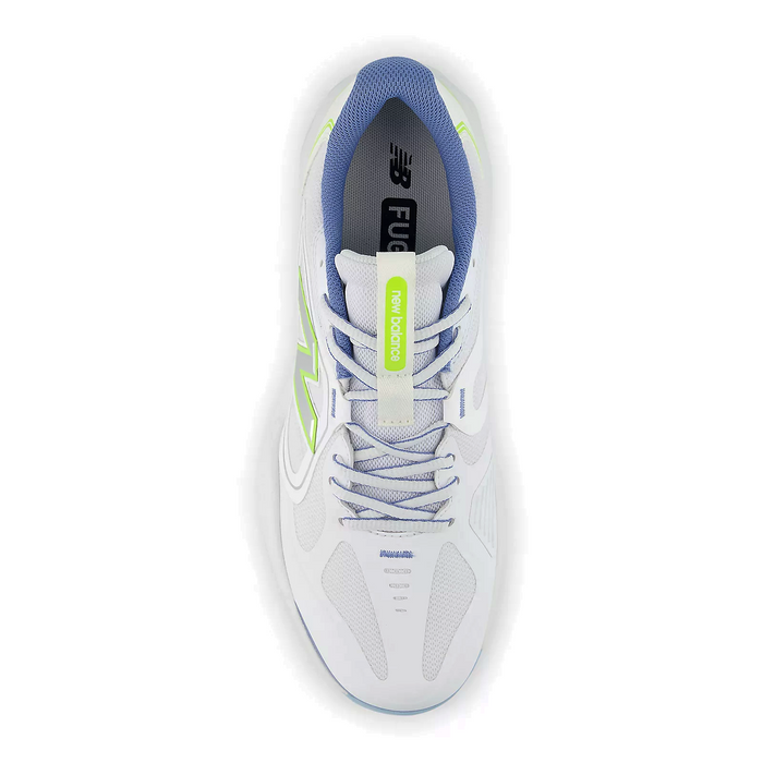 New Balance FuelCell 796 v5 Court Shoe (Men) - White/Alkaline Green/Fairweather Blue Athletic - Sport - The Heel Shoe Fitters