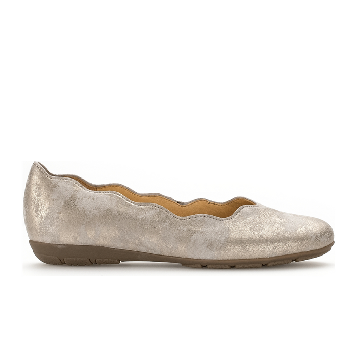 Gabor 166 Scalloped Flat (Women) Dress-Casual - Flat - The Heel Shoe Fitters