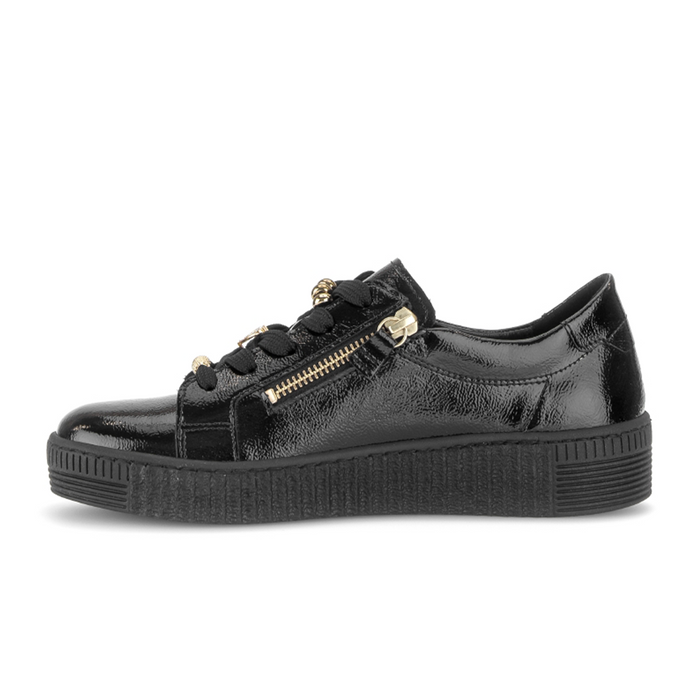 Gabor Colette Sneaker (Women) - Black Athletic - Casual - Lace Up - The Heel Shoe Fitters