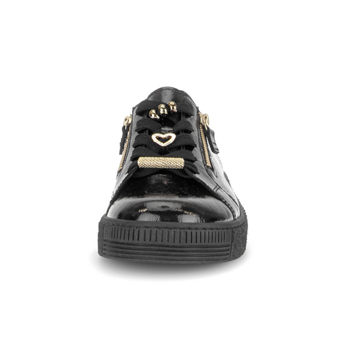 Gabor Colette Sneaker (Women) - Black Athletic - Casual - Lace Up - The Heel Shoe Fitters