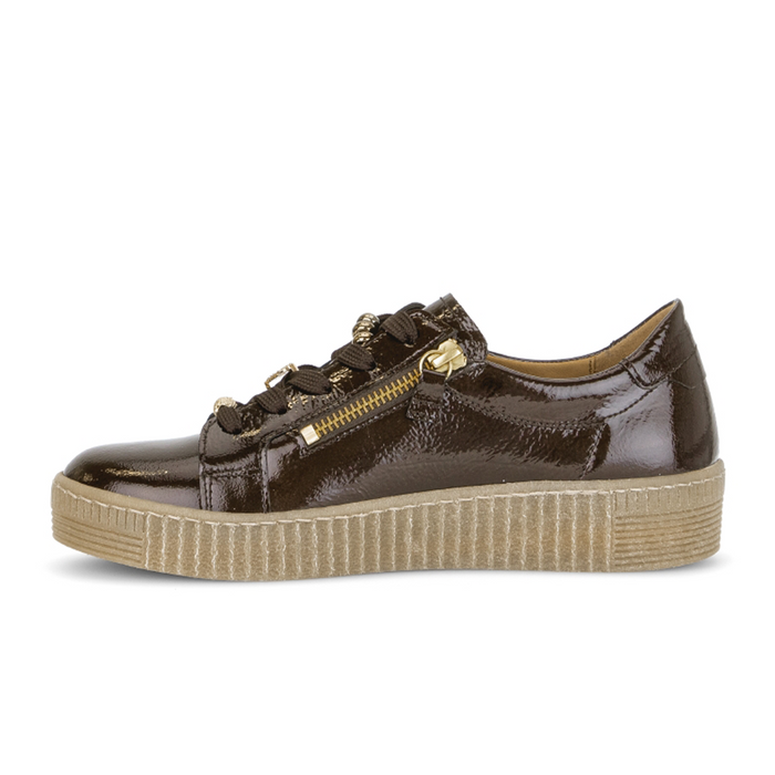 Gabor Colette Sneaker (Women) - Mocca Athletic - Casual - Lace Up - The Heel Shoe Fitters