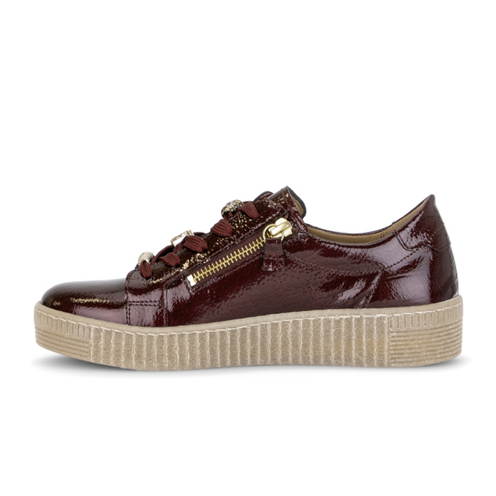 Gabor Colette Sneaker (Women) - Mulberry Athletic - Casual - Lace Up - The Heel Shoe Fitters