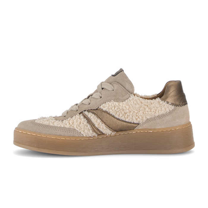 Gabor Faith Sneaker (Women) - Panna/Silk/Cacao Athletic - Casual - Lace Up - The Heel Shoe Fitters