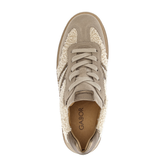 Gabor Faith Sneaker (Women) - Panna/Silk/Cacao Athletic - Casual - Lace Up - The Heel Shoe Fitters