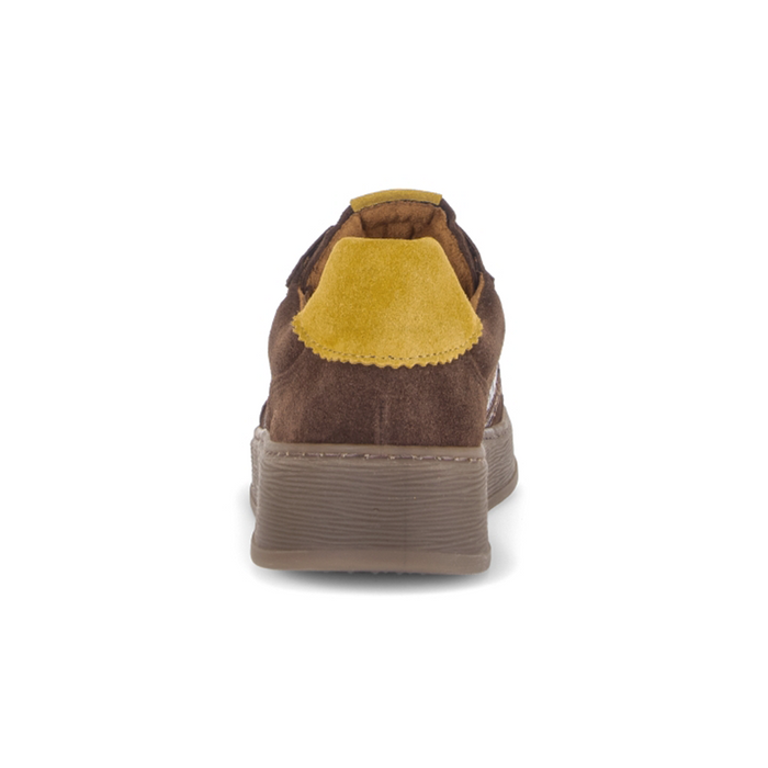 Gabor Faith Sneaker (Women) - Python/Cacao/Mustardo Athletic - Casual - Lace Up - The Heel Shoe Fitters