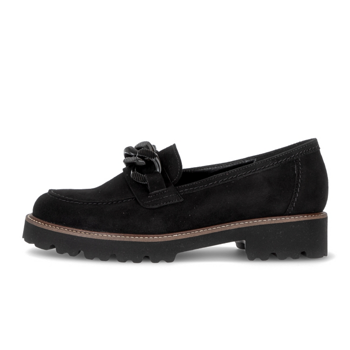 Gabor Renee Loafer (Women) - Black Dress-Casual - Loafer - The Heel Shoe Fitters