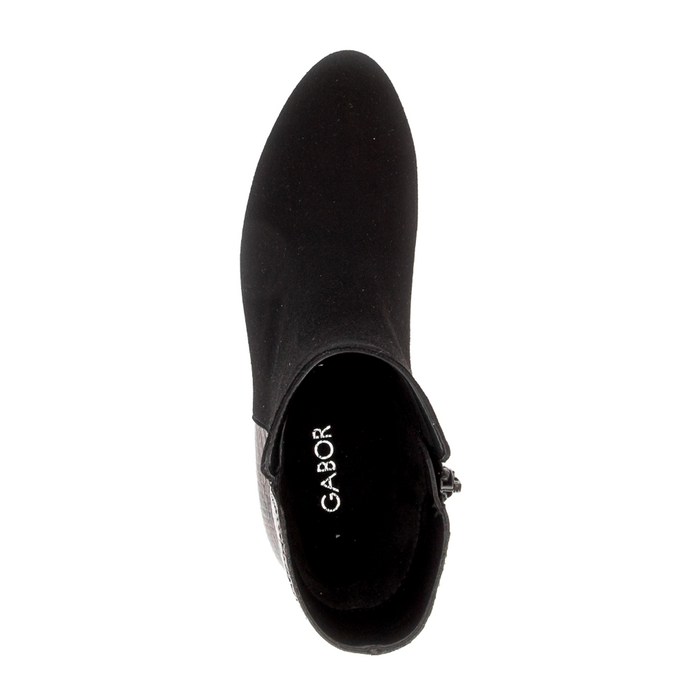 Gabor Sharon Heeled Boot (Women) - Black/Mocca Boots - Casual - Mid - The Heel Shoe Fitters