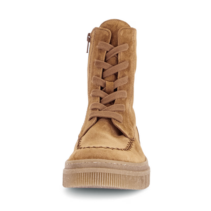 Gabor Stephanie Lace Up Mid Boot (Women) - Walnut Boots - Casual - Mid - The Heel Shoe Fitters