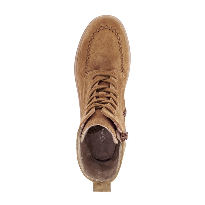 Gabor Stephanie Lace Up Mid Boot (Women) - Walnut Boots - Casual - Mid - The Heel Shoe Fitters